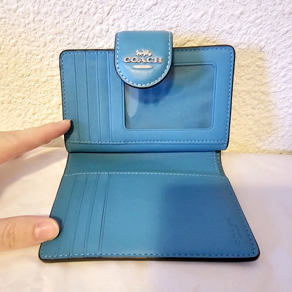 Rowan Satchel In Signature Canvas/Teal with matching wallet - Picture 3 of 9